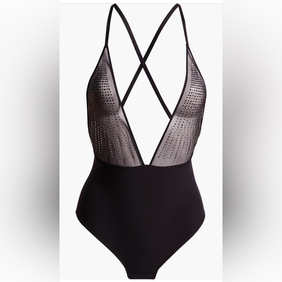 NWT Rhinestone Bodysuit - Picture 1 of 6